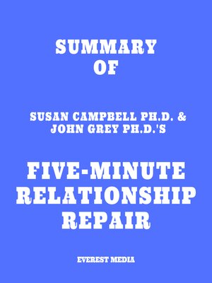 cover image of Summary of Susan Campbell Ph.D. & John Grey Ph.D.'s Five-Minute Relationship Repair